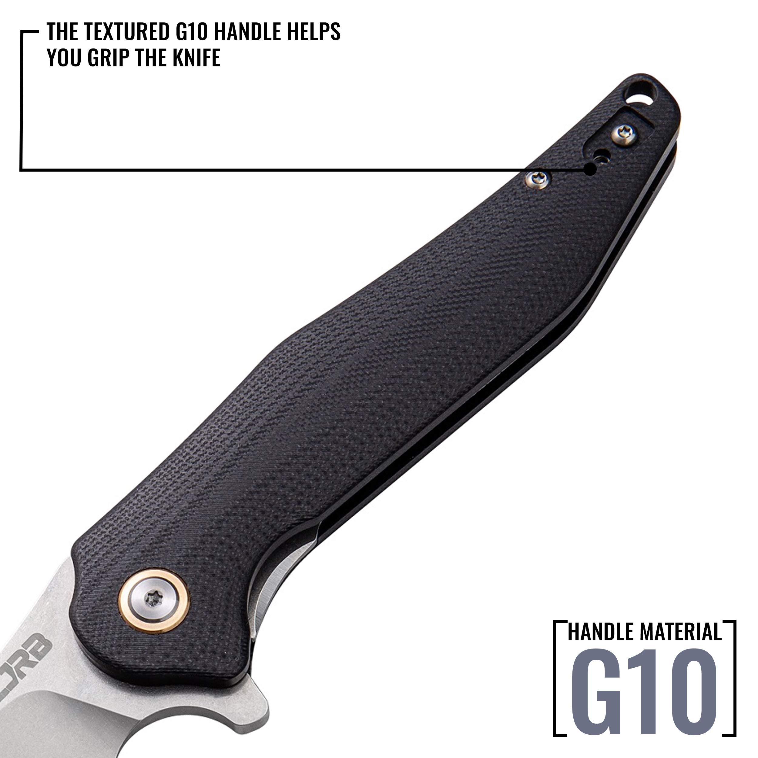 Amazon.com: CJRB Agave Folding Pocket Knife with Clip, Liner Lock, 3.72  Inch Drop Point Blade, Black G10 Handle : Tools & Home Improvement