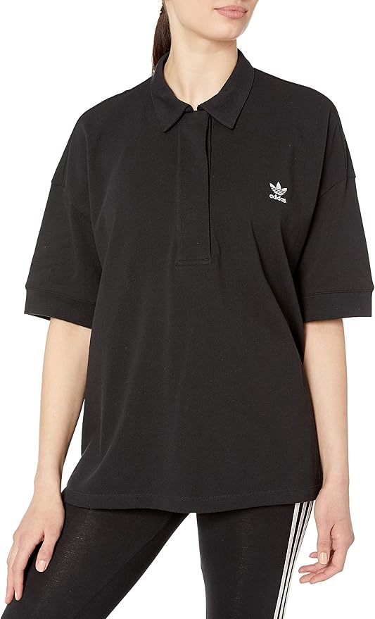 Oversized long sleeve polo shirt womens Clearance