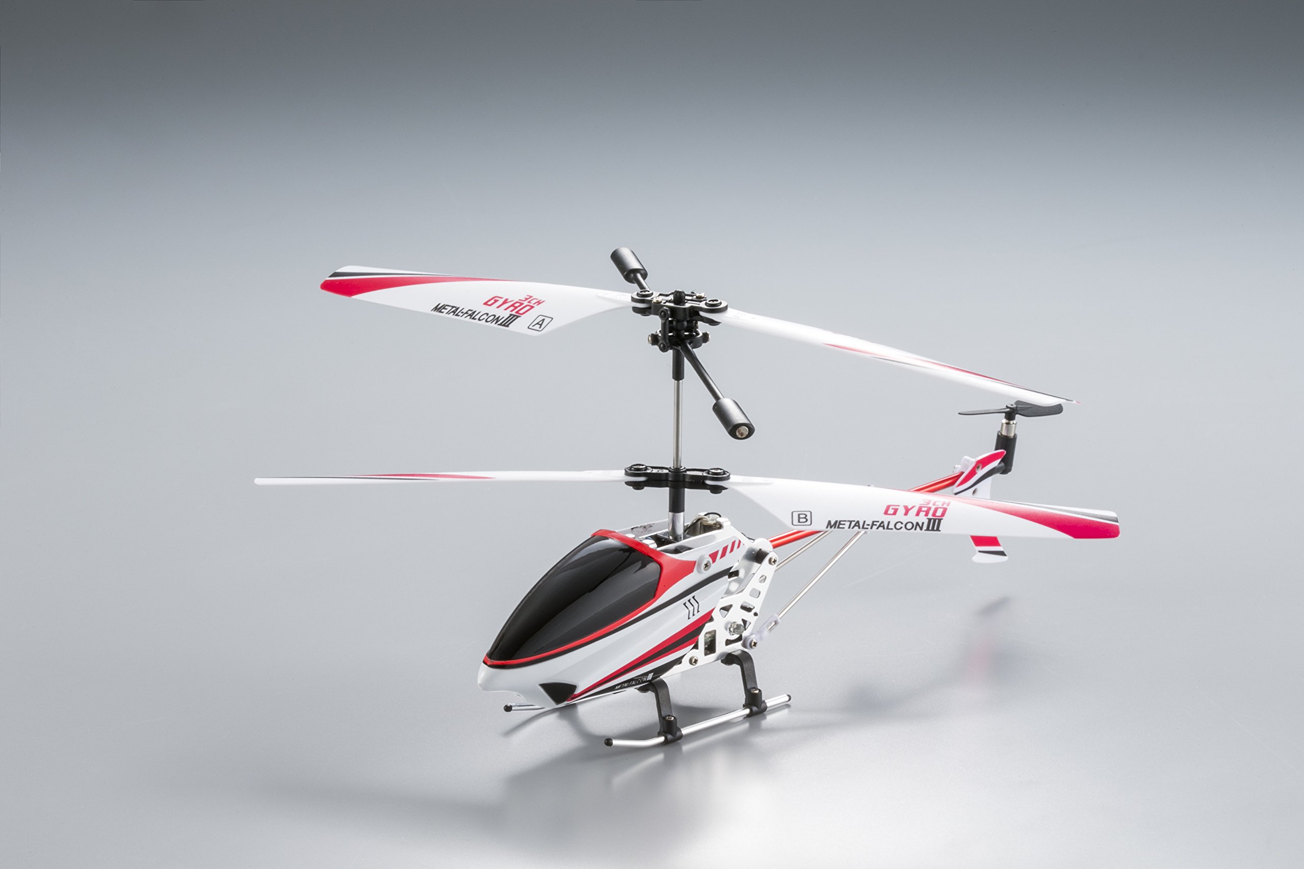 L131 RCヘリコプター 赤と白 3CH Amazon | 赤外線ヘリコプター メタルファルコン3 | ラジコン・ドローン