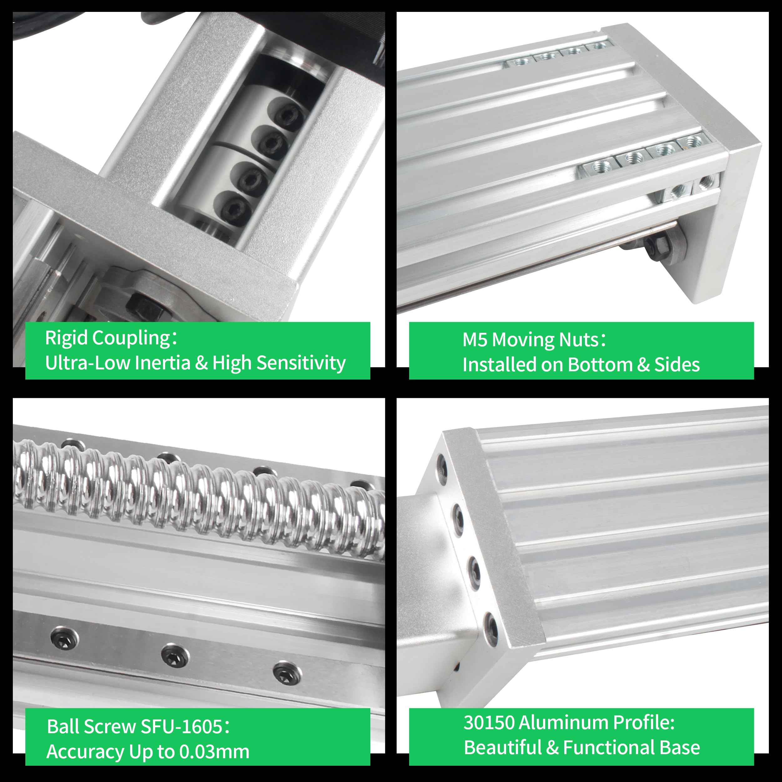 RATTMMOTOR ZBX80 100mm CNC Linear Stage Motion Actuato for CNC