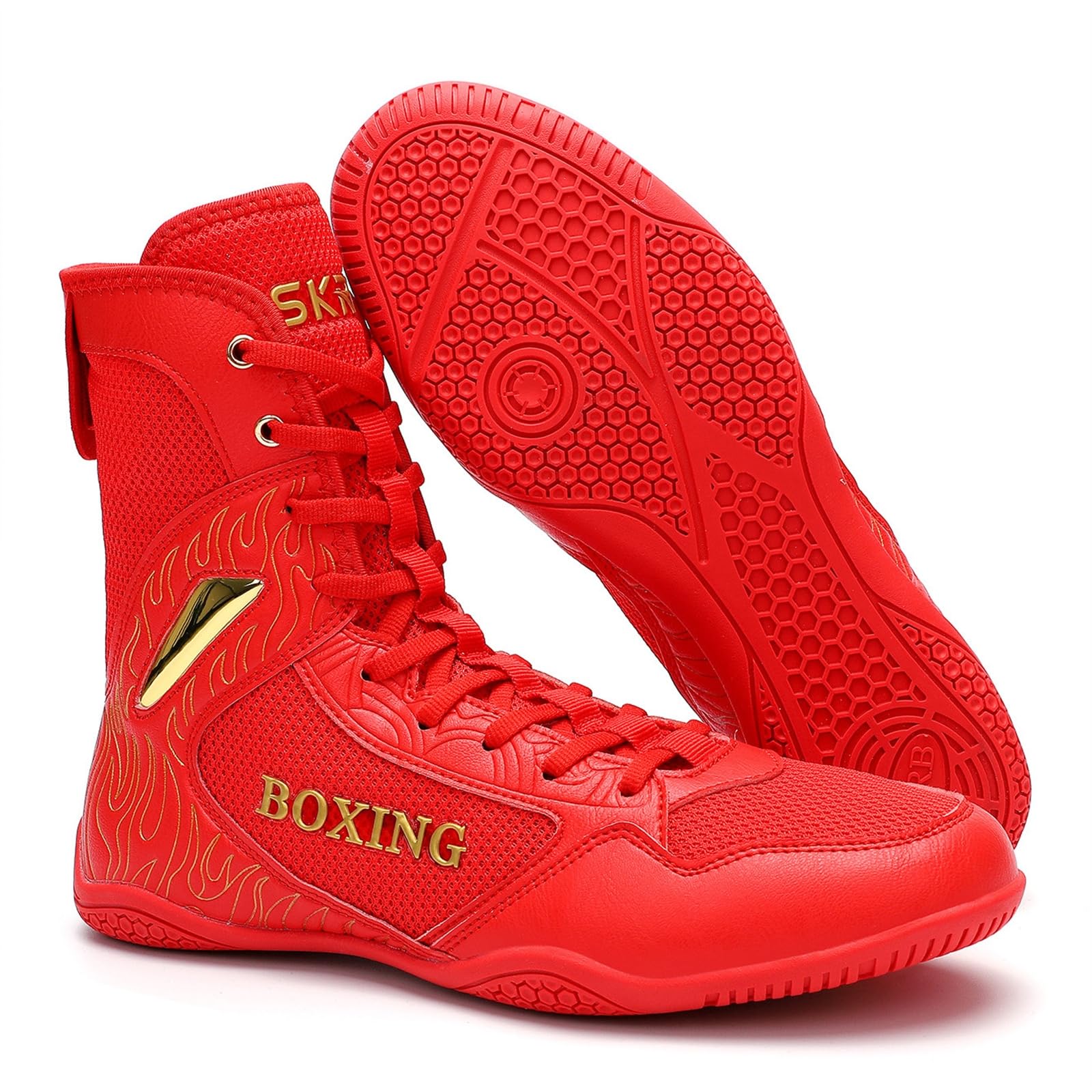 Chaussures De Boxe Hommes Chaussures De Combat Professionnelles De Fitness en Salle De Sport Pieds Nus Plates Et Légères pour La Lutte
