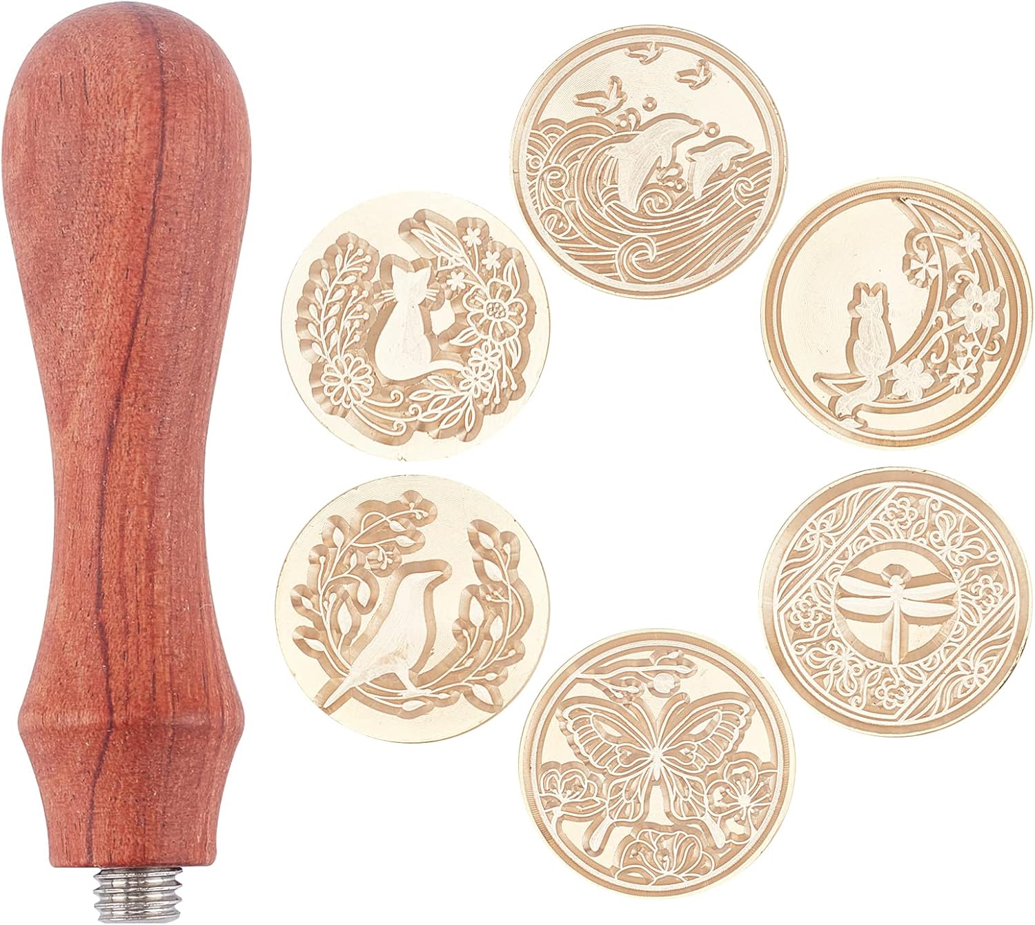 CRASPIRE Bird Wax Seal Stamp Head - Brass Sealing Stamp For Invitations & Crafts