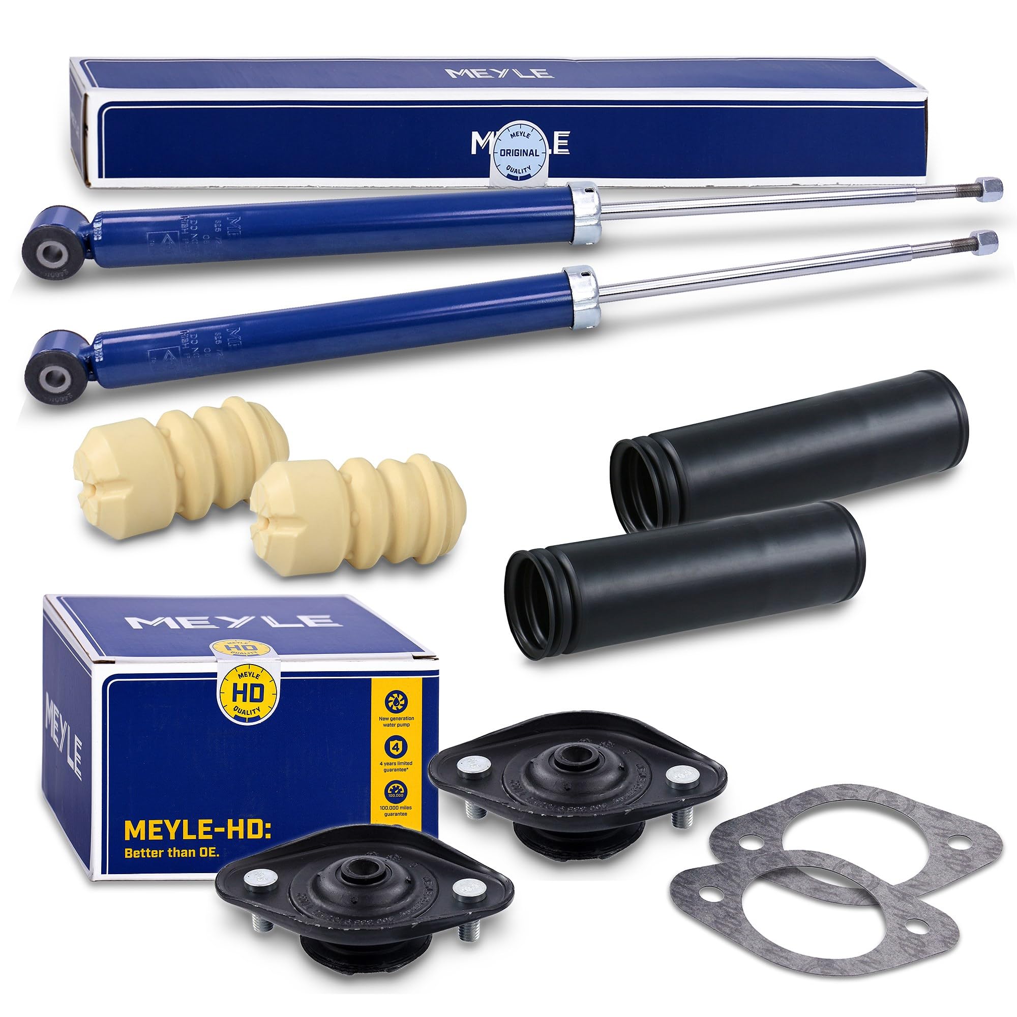 Set bestehend aus 2x Stoßdämpfer +Domlager +Staubschutz hinten 40474498 | Kompatibel mit: BMW 3, 3 Cabriolet, 3 Compact, 3 Coupe, 3 Touring