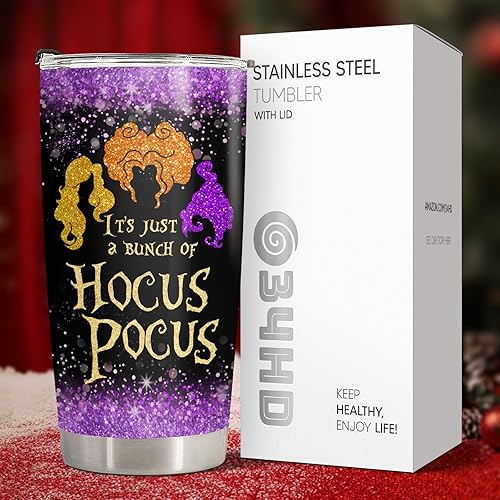 Vista 107 de Vaso de gato de terror con tapa, taza de película de terror de acero inoxidable de 20 onzas, taza de café única con gatos, Navidad, Halloween, Vaso