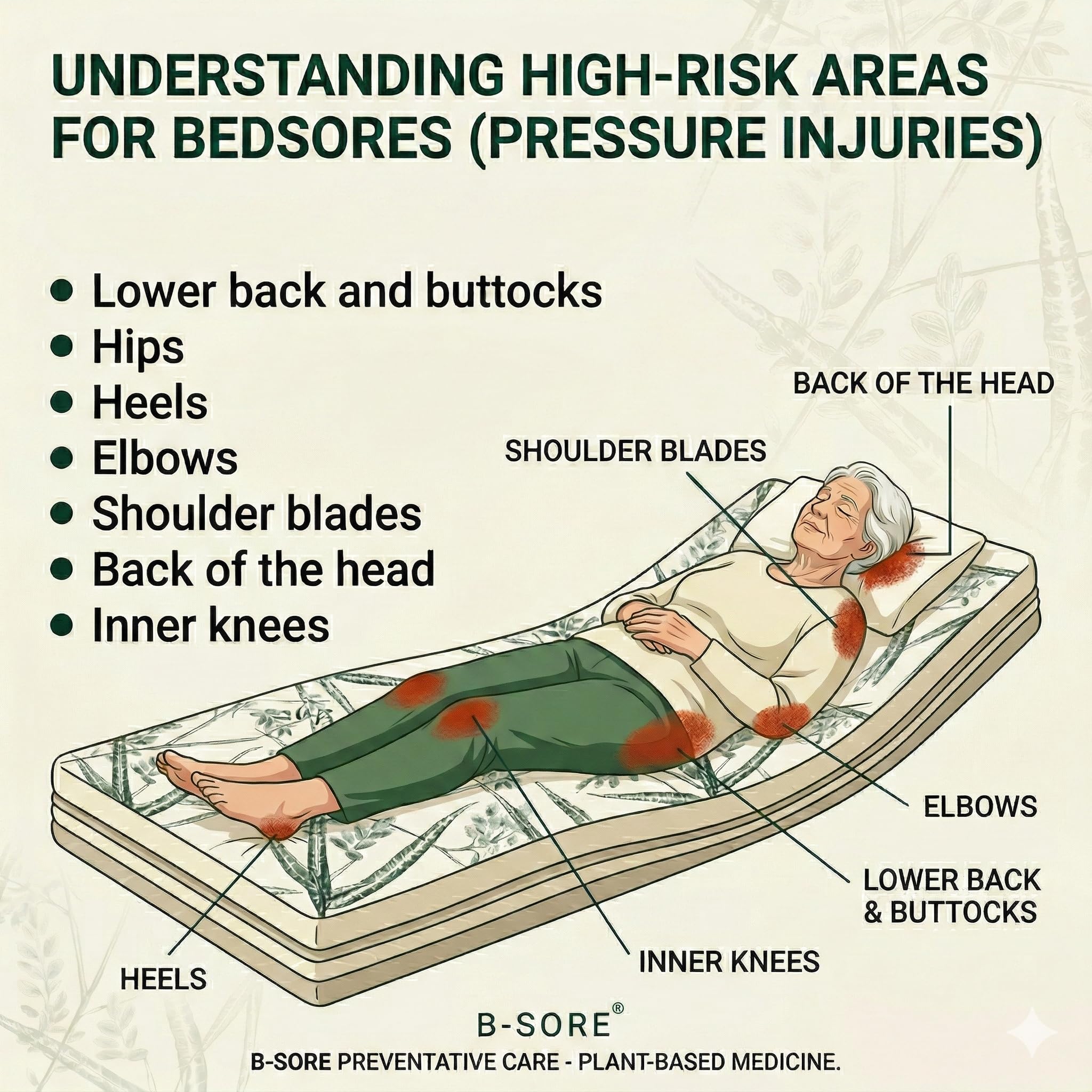 B -SORE,B-Sore | Prevention and cure for bedsores/pressure ulcers. Heals non healing ulcers. Completely natural. Relieves Pain. 1