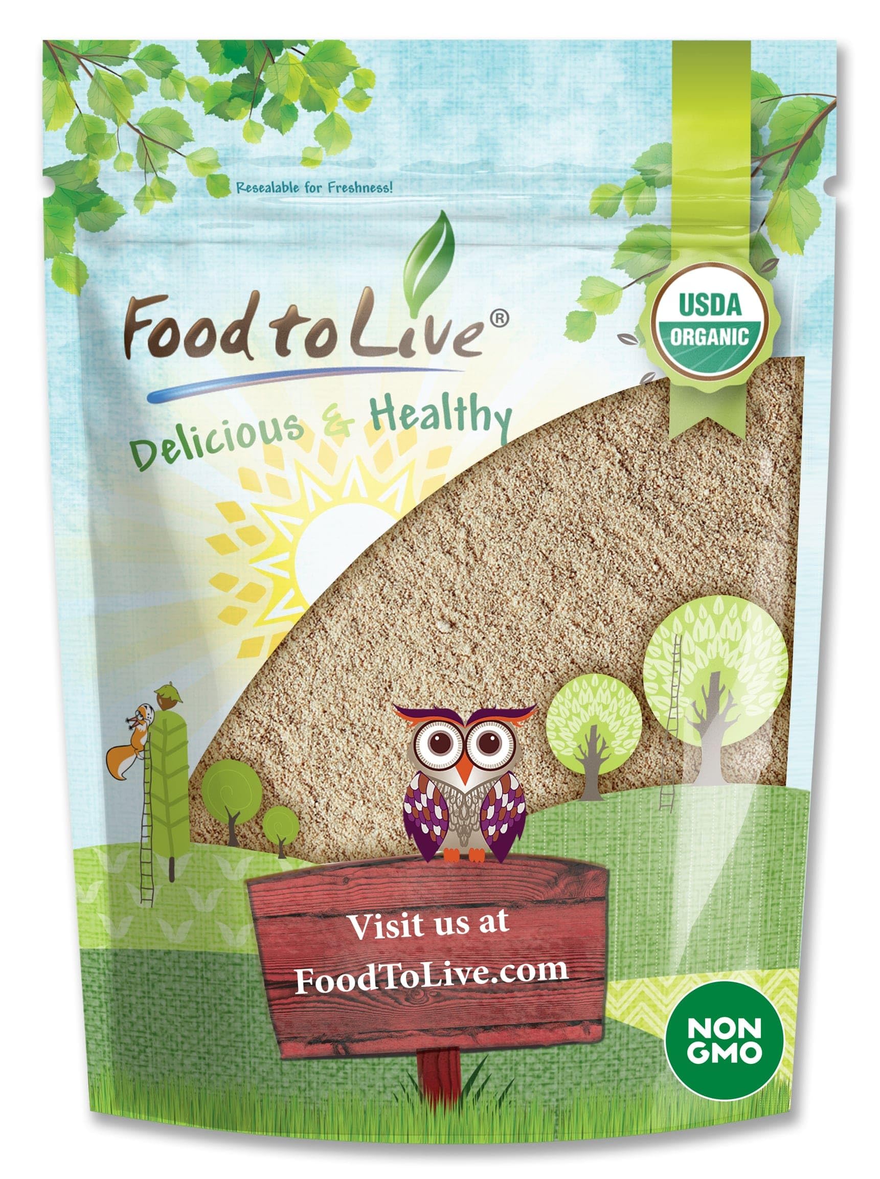 Food to Live Organic Ashwagandha Root Powder, 8 Ounces - Non-GMO, Finely Ground Indian Ginseng, Pure, Raw, Vegan. Easy to Mix. Adaptogenic Herb.