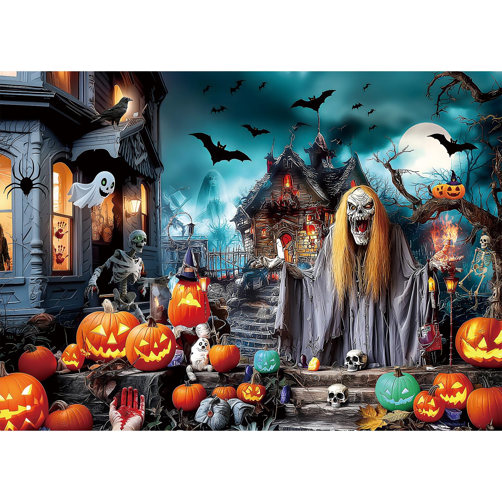 Amazon.com: LUXDIVINA Halloween 1000 Piece Puzzle for Adults