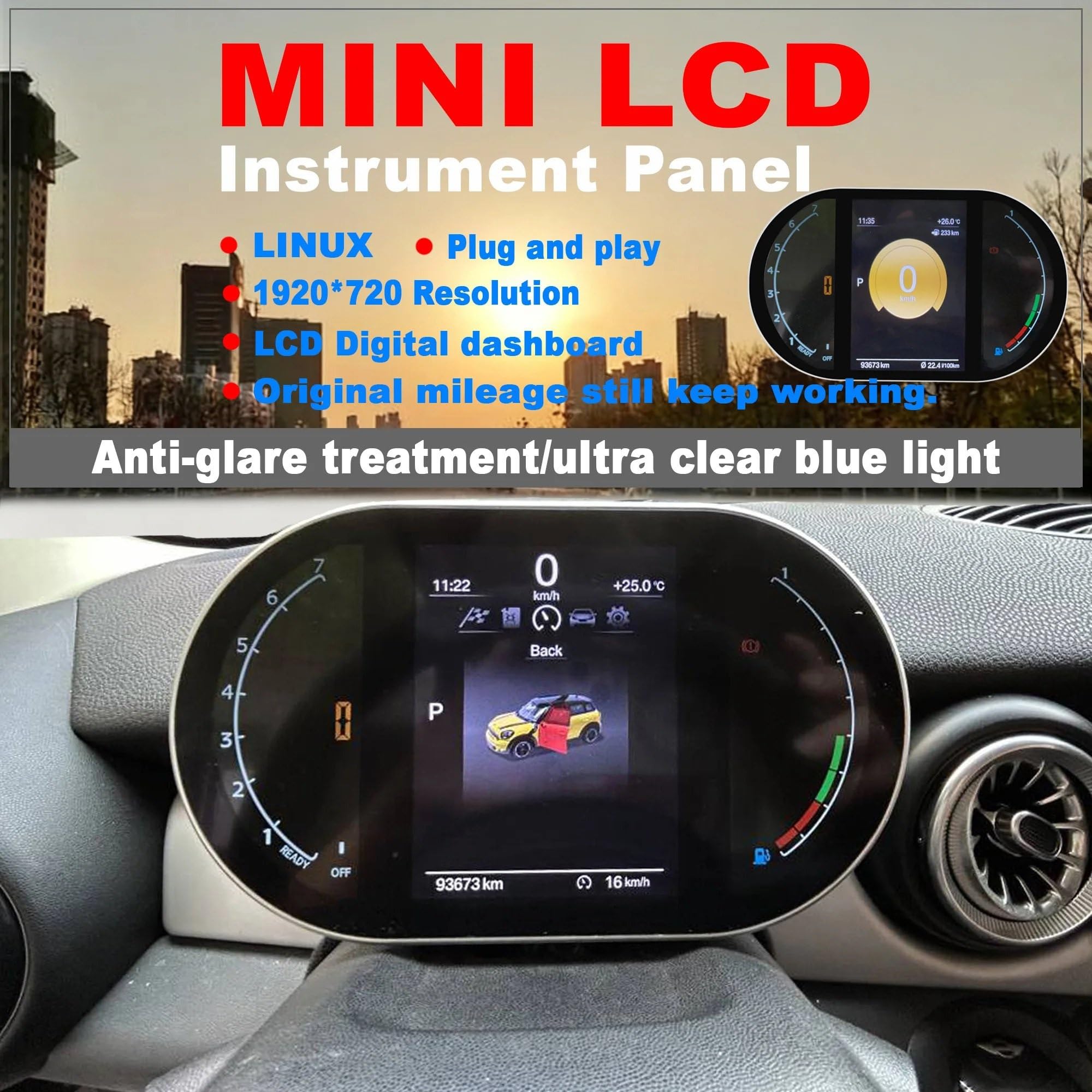 Pantalla para Coche para BMW Serie F F54 F55 F56