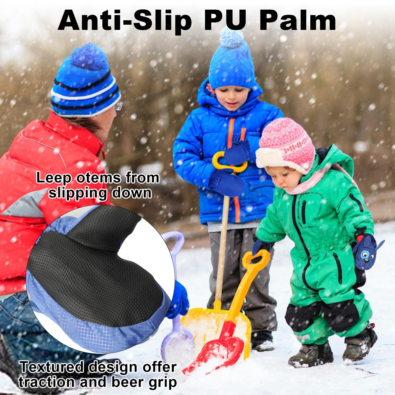 Guanti Invernali Impermeabili Bambini 1-3 Anni | Antivento E Caldi Per Sci E Neve - Foto 4