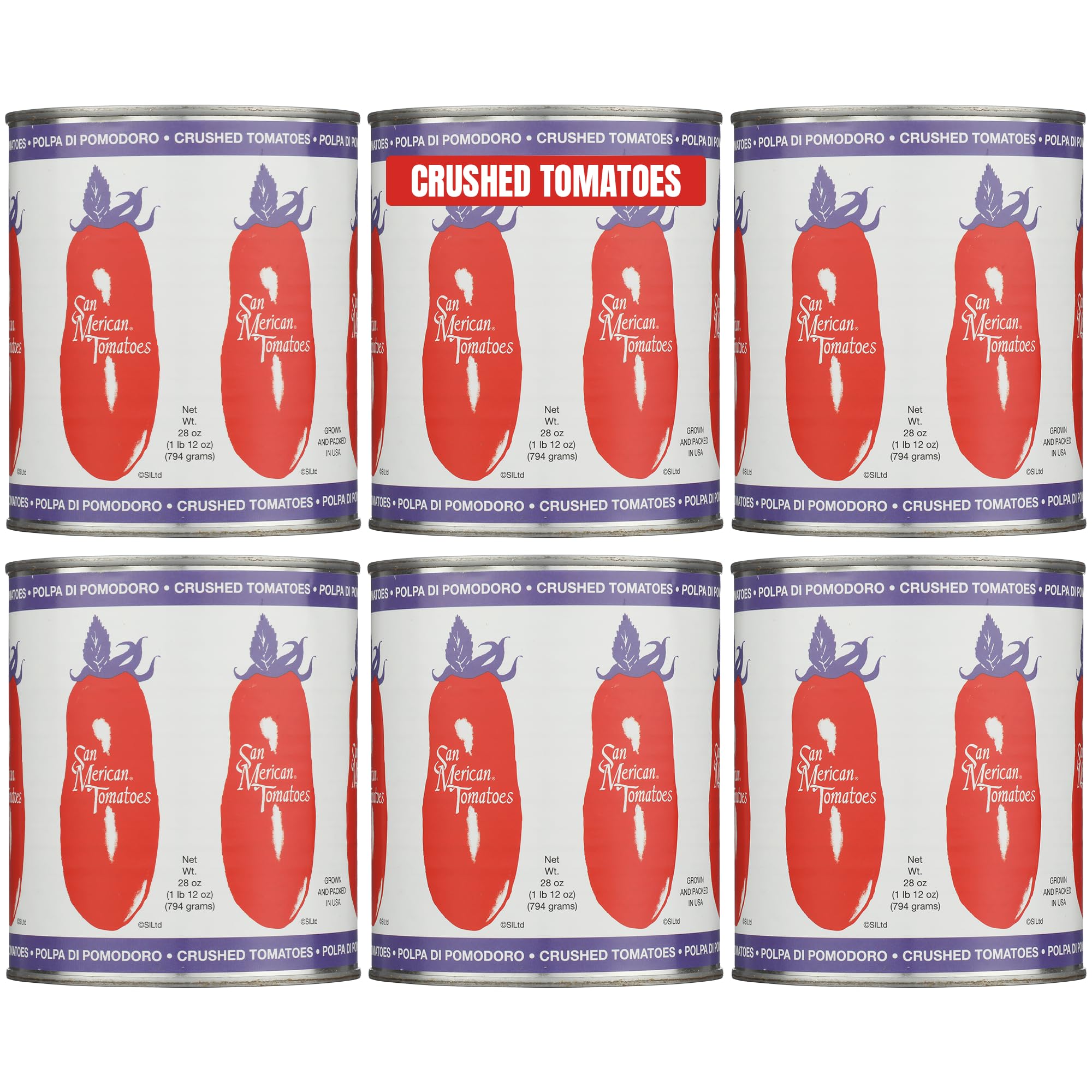 トップス kacho-tomo Amazon.com : SMT San Merican Crushed Tomatoes, Non-GMO, 28 oz Can