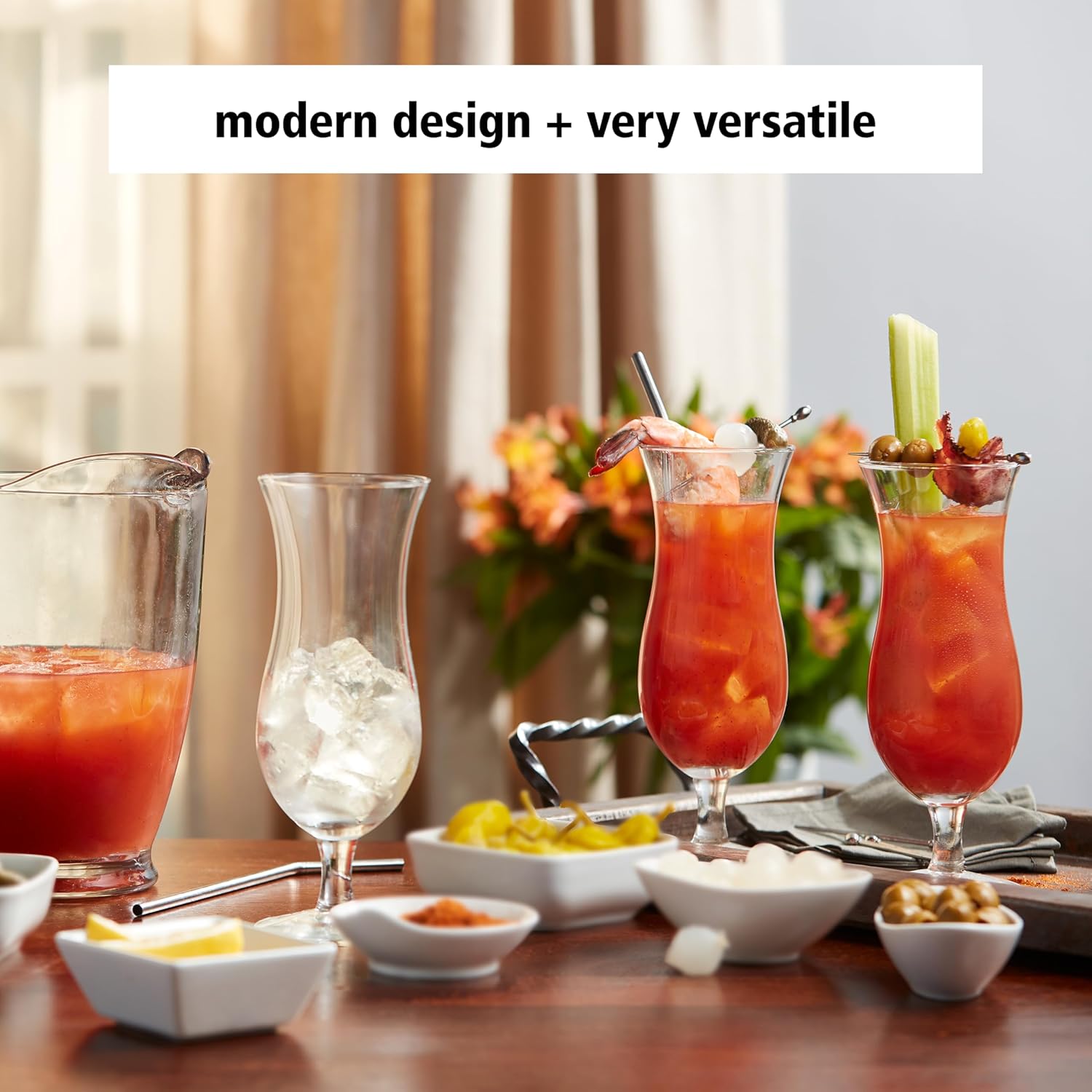 Libbey Hurricane 70335 Cocktail Glass, 444 ml, Set of 12