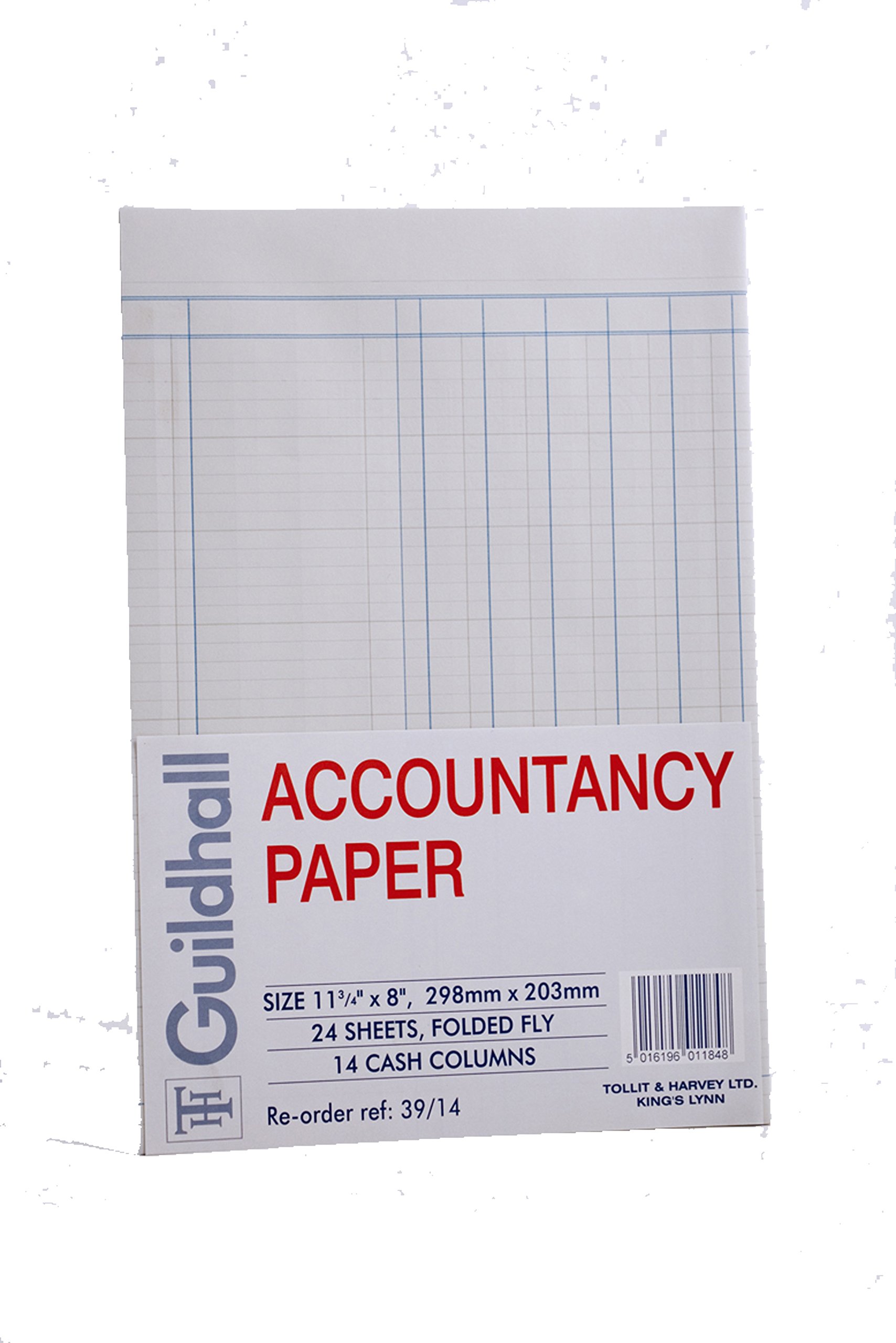 ExacomptaExacompta Guildhall A4 Accountancy Paper, 24 Sheets, 14 Cash Columns
