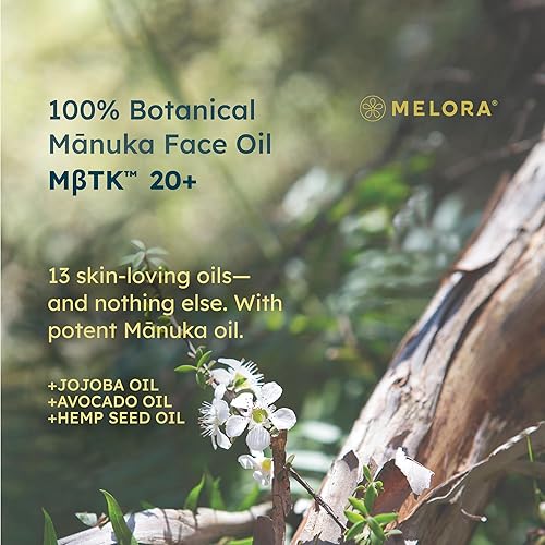 Miniatura 2 de MELORA Aceite facial de Manuka (1 onza), aceite facial para el cuidado de la piel de Manuka, suero para piel seca o sensible, aceite