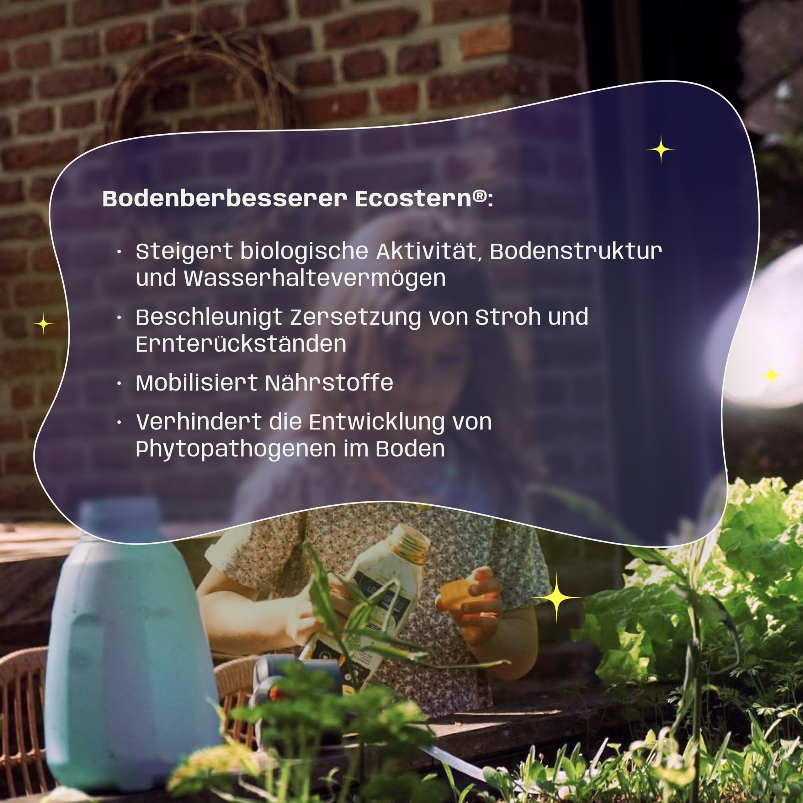 Let's Grow Biogarden Let's Grow Bio - Ecostern Bodenverbesserer, organischer Bodenzusatz auf Basis lebender Mikroorganismen zur Steigerung der biologischen Bodenaktivität, ideal für Gärten, 500 ml