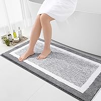 Vista 69 de OLANLY Alfombras de baño 30x20, tapete de baño de microfibra extra suave y absorbente, antideslizante, lavable a máquina, secado rápido, alfombra