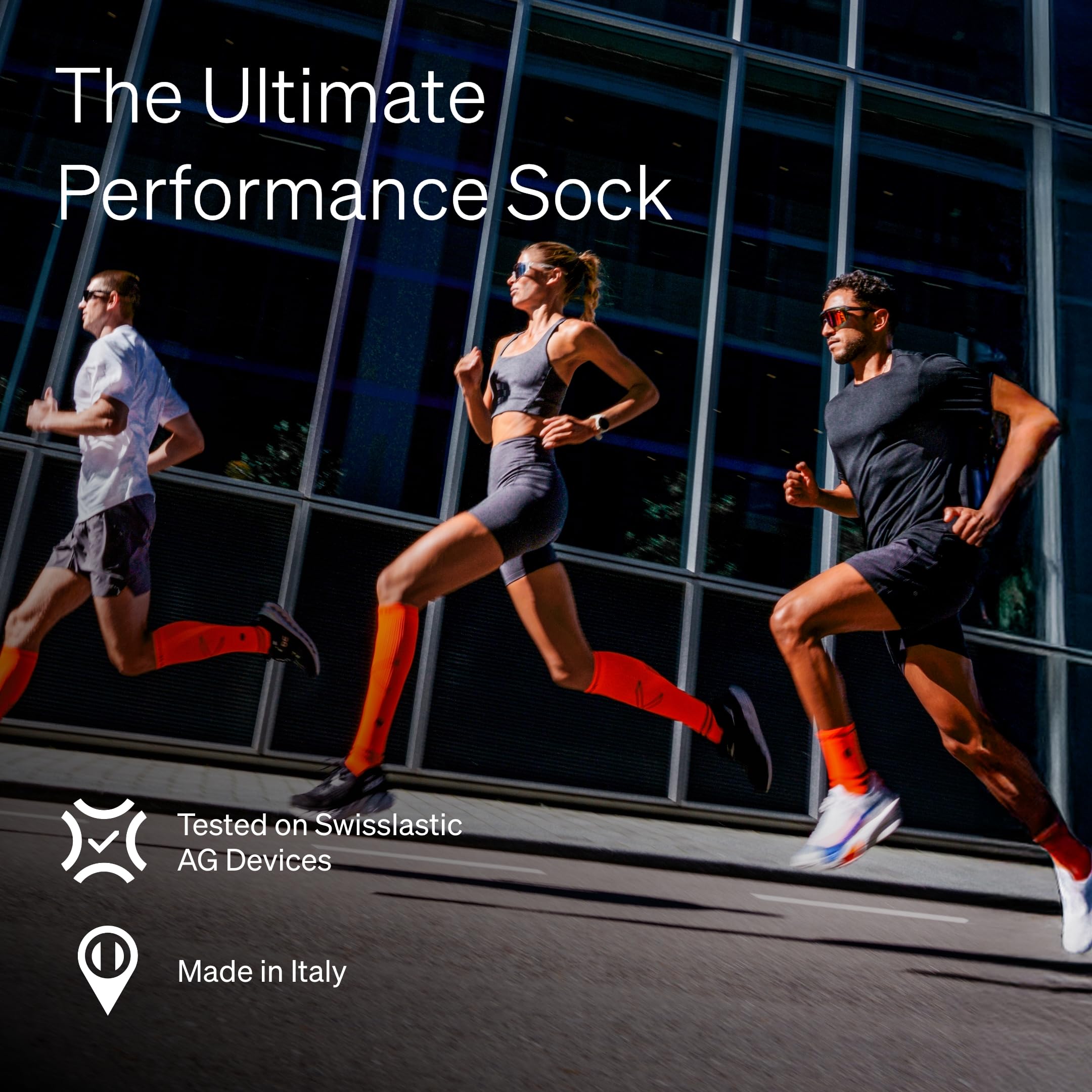 STOX Energy Socks, Skarpety do biegania, klasa kompresji 23-32 mmHg, cienka wkładka, skarpety uciskowe, do biegania, skarpety uciskowe, pończochy uciskowe, pończochy uciskowe, skarpety uciskowe