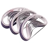 1/2 x 12 Inch Replacement Sharpening Belt for Work Sharp, 30Pcs 240 Medium Grit Knife Sharpener Sanding Belts Kit for Official Work Sharp (WSKTS & WSKTS-KT/Mk.1 & Mk.2) Knife & Tool Sharpener