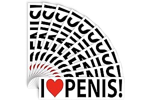 Indulge in the Ultimate Prank with Witty Yeti's I Heart Penis Bumper Stickers