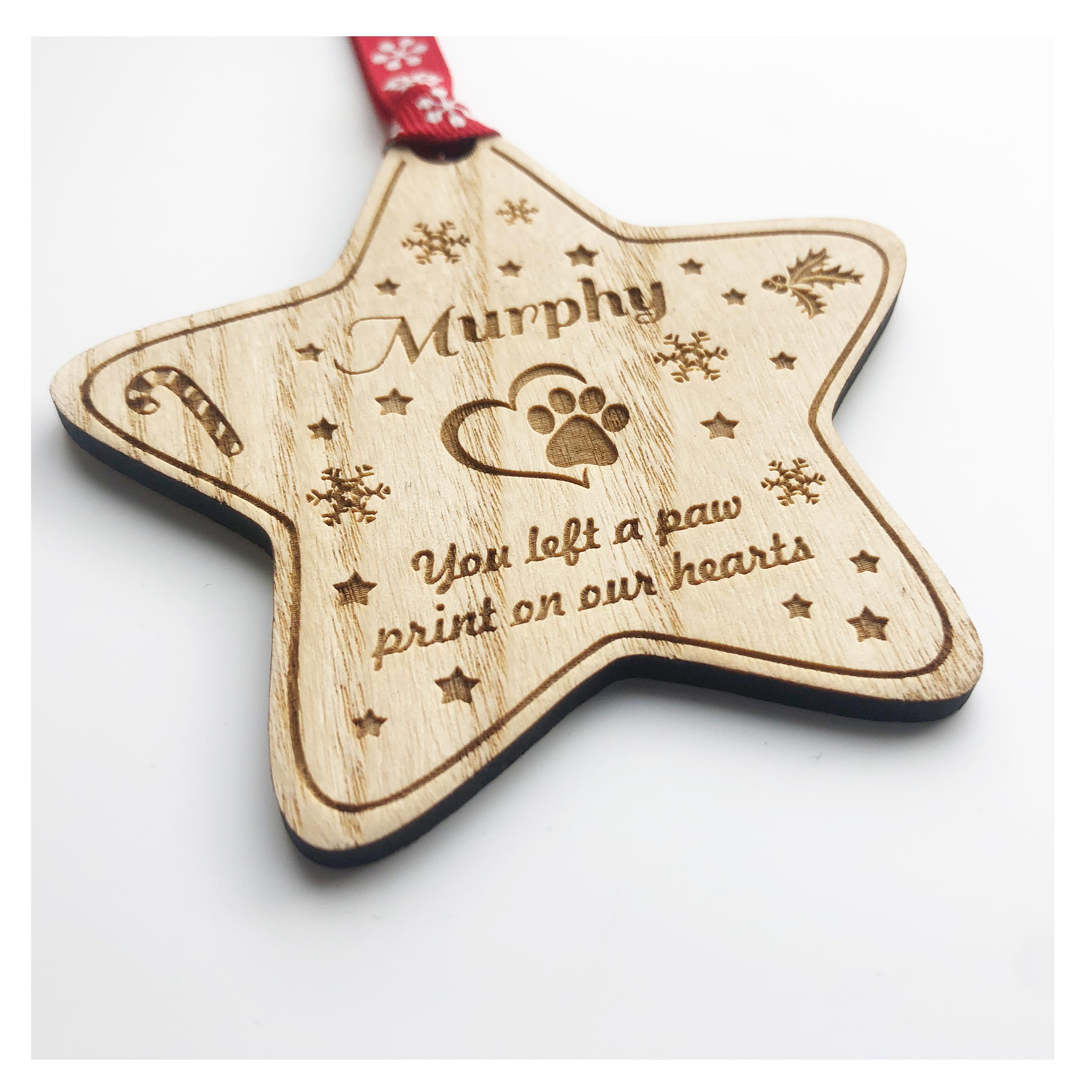 Dog Cat Pet Merry Christmas Lost Pet Memorial Missing You Bauble Tree Decoration