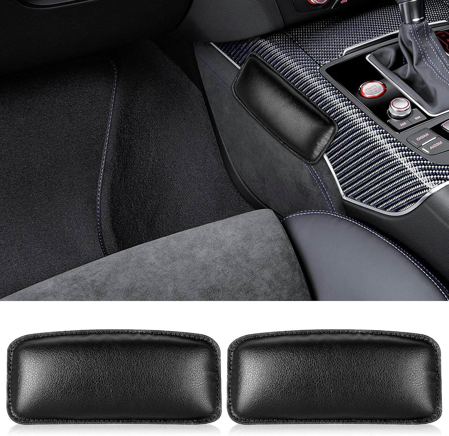 EEEKit Auto Center Console Knee Cushion Soft Pad,Car Foot Care Knee Leggings Cover Thigh Support