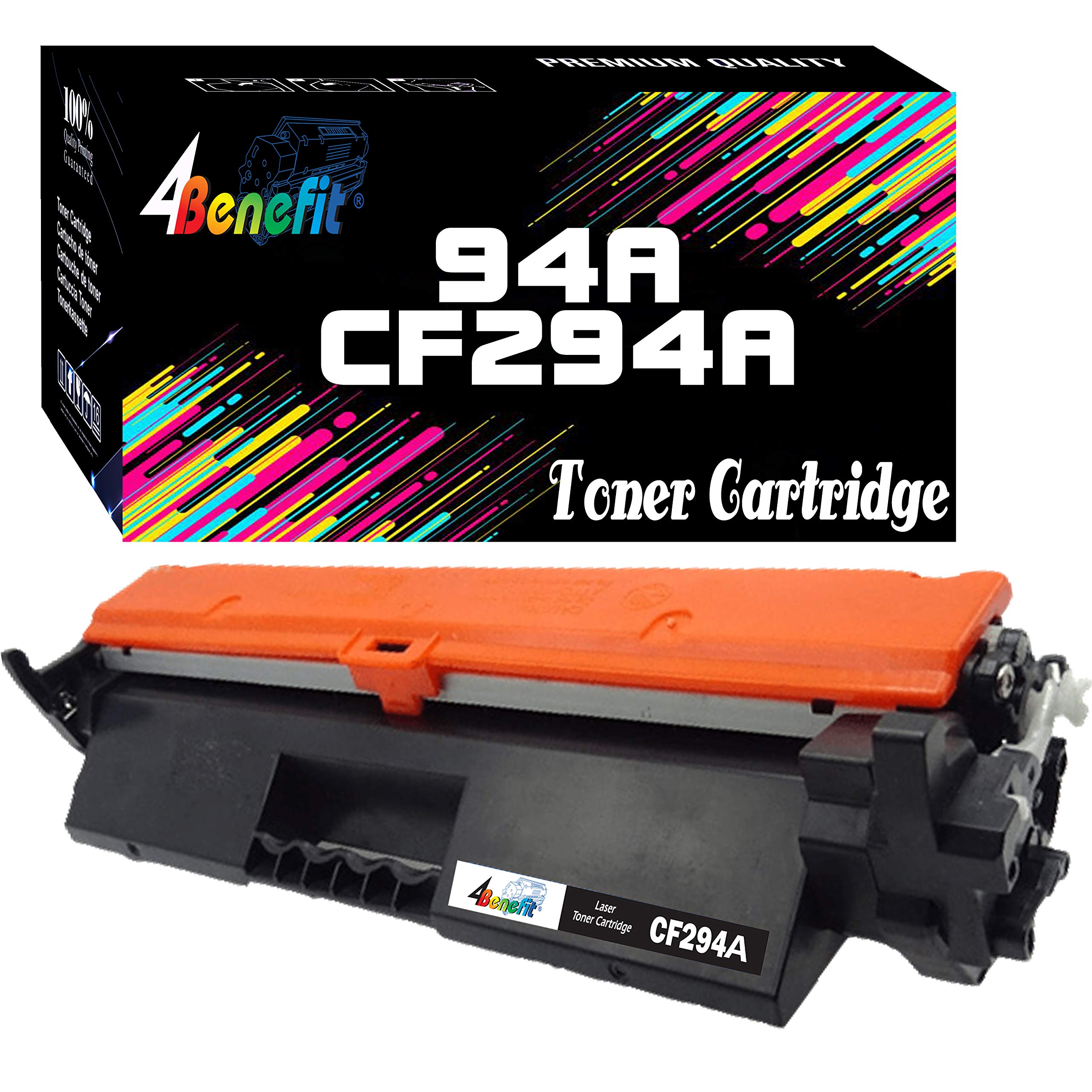 4Benefit (Set of 1) Compatible Replacement CF294A Toner Cartridge HP 94A HP94A 294A (1xBlack) Work for Laser Jet Pro MFP M148dw M148fdw M148 M118dw