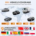 YA-201 Obd2 Scanner, Full OBD2 Modes Check Engine Code Reader After 1996 All OBDII/EOBD/KOBD/CAN Cars, O2 Sensor EVAP Systems, Battery Test,Live Data Stream,Plug & Play