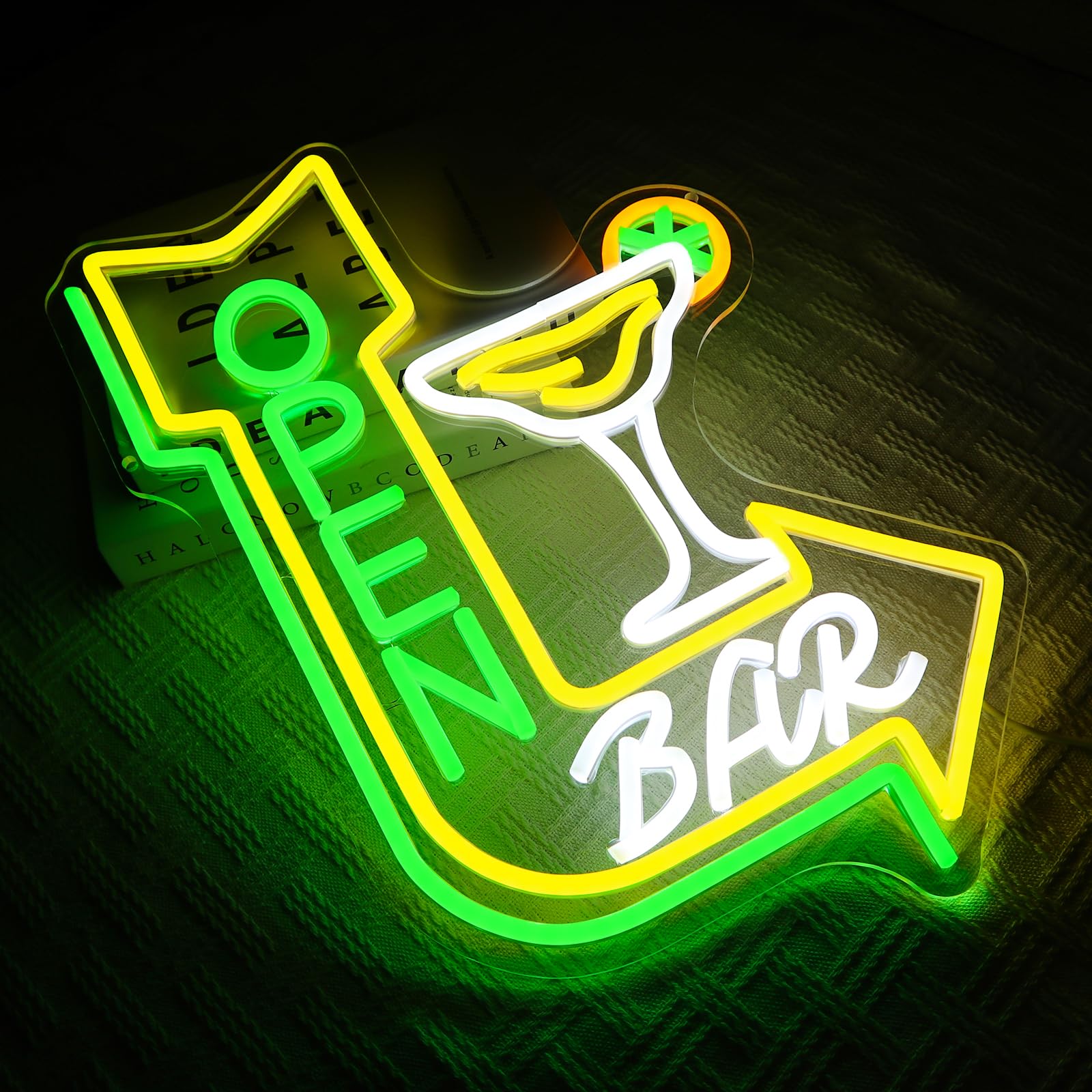 OYCGZV Bar Neon Open Sign for Business - Image 4
