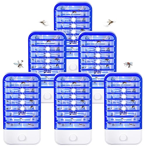 2026 6Pack Bug Zapper Indoor Plug in Mosquito Zapper Indoor,Gnat