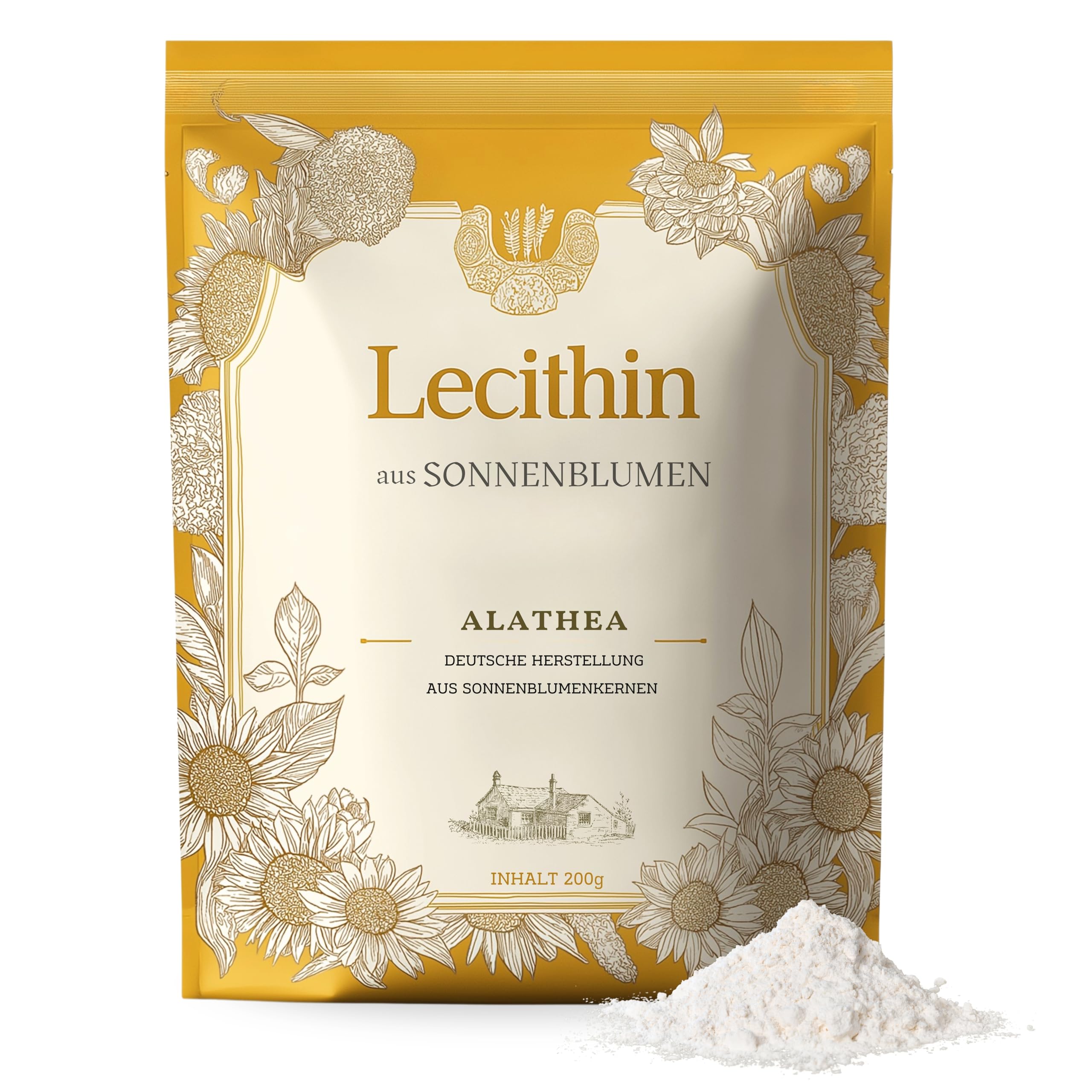 Sonnenblumen Lecithin Pulver von Alathea – 200g Beutel
