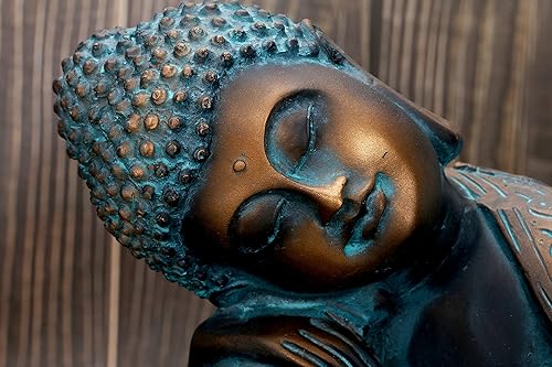 Miniatura 5 de BDLBDL Estatua de Buda meditante estatua de jardín Zen grande de 947 pulgadas estatuas de decoración para el hogar altar al aire libre mesa patio