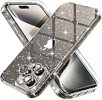 Vista 37 de Choiche, funda para iPhone 14 de mujer, brillante, protección de grado militar, 2 cubiertas de lentes de cámara Diamond, 2 protectores de vidrio