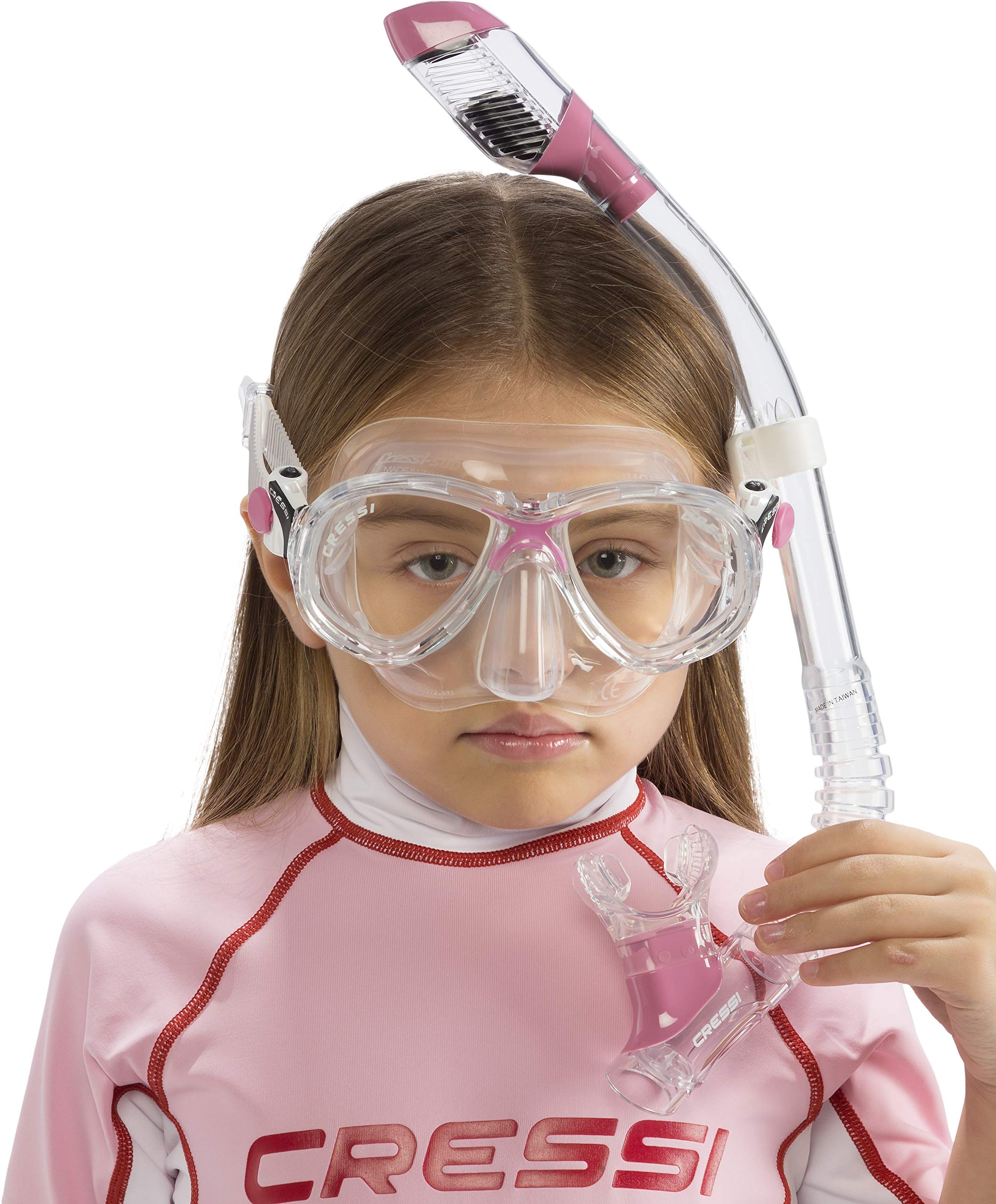Cressi Marea VIP Junior Snorkelling Set Pink DM1000064 Colour - Clear/Pink