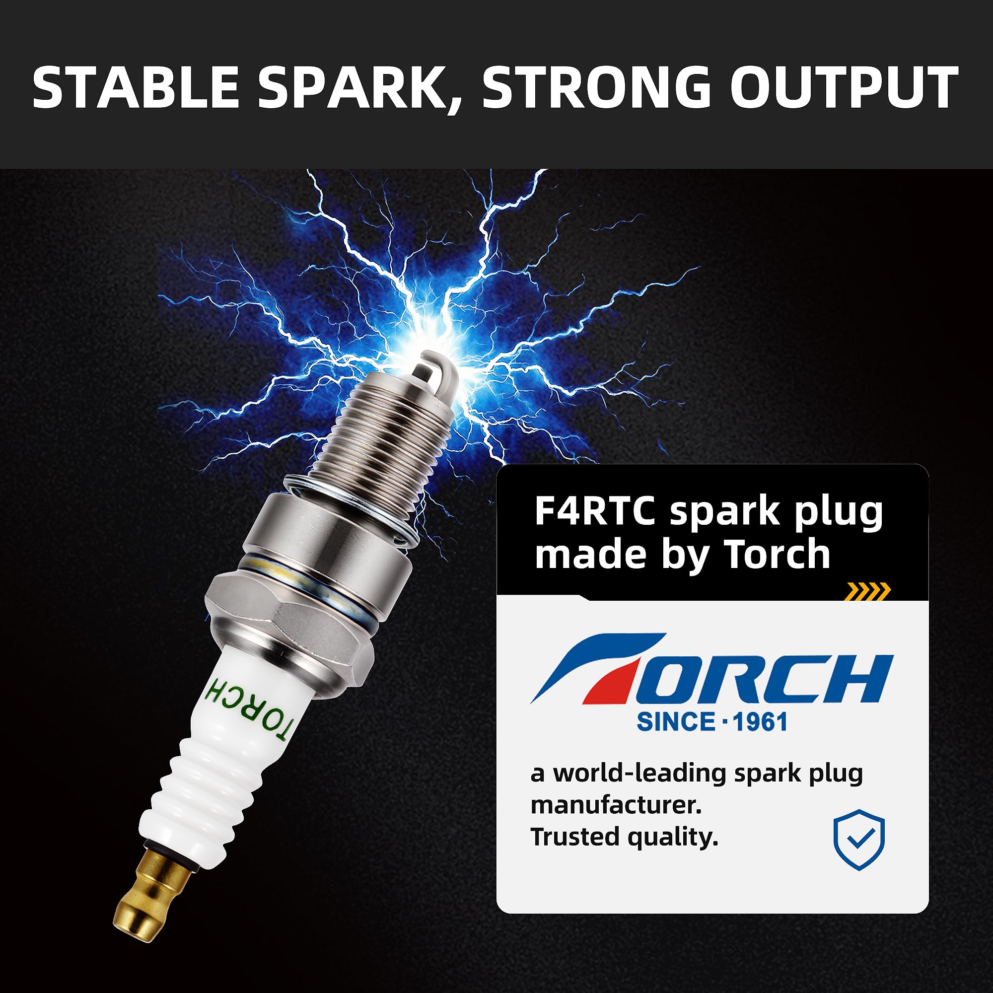 Amazon.com : 4-Pack F4RTC Spark Plug for NGK BPR4ES Kawasaki