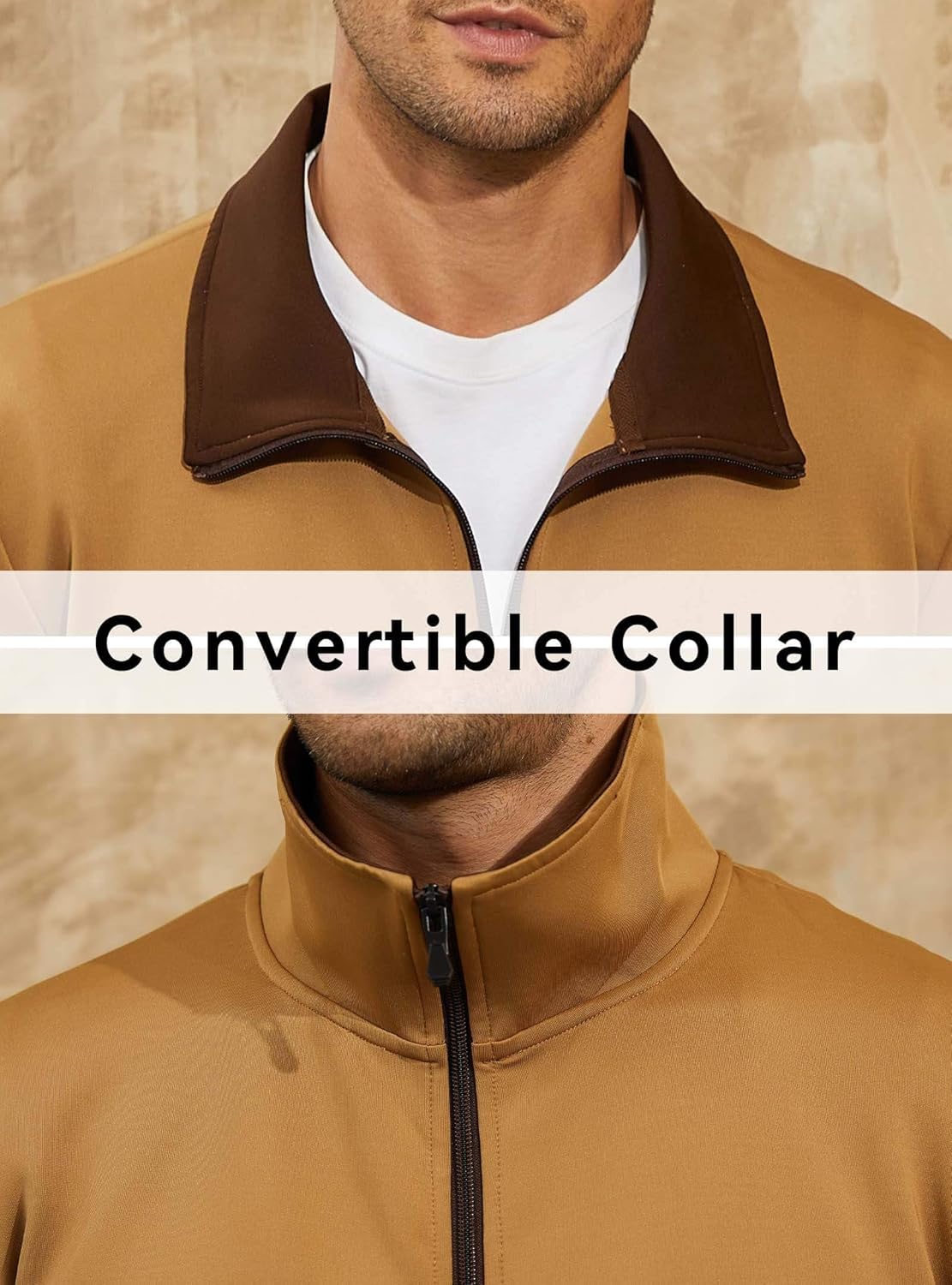 HYPESTFIT Men’s Lightweight Casual Bomber Jacket Track Running Athletic Varsity Coat - Image 7