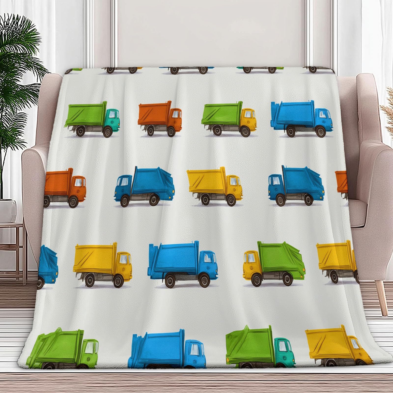 Genérico Polarowy koc flanelowy dla dzieci i dorosłych 200 x 200 cm, koce na kanapę z nadrukiem kreskówkowym prosty kolorowy - miękki ciepły kremowy koc oddychający lekki