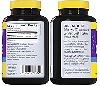 Vista 8 de InnovixLabs Choline Supplement 550mg Pure Choline Bitartrate for Brain Health, Focus, Memory, Cognitive Development, Fatty Liver and Mood Support