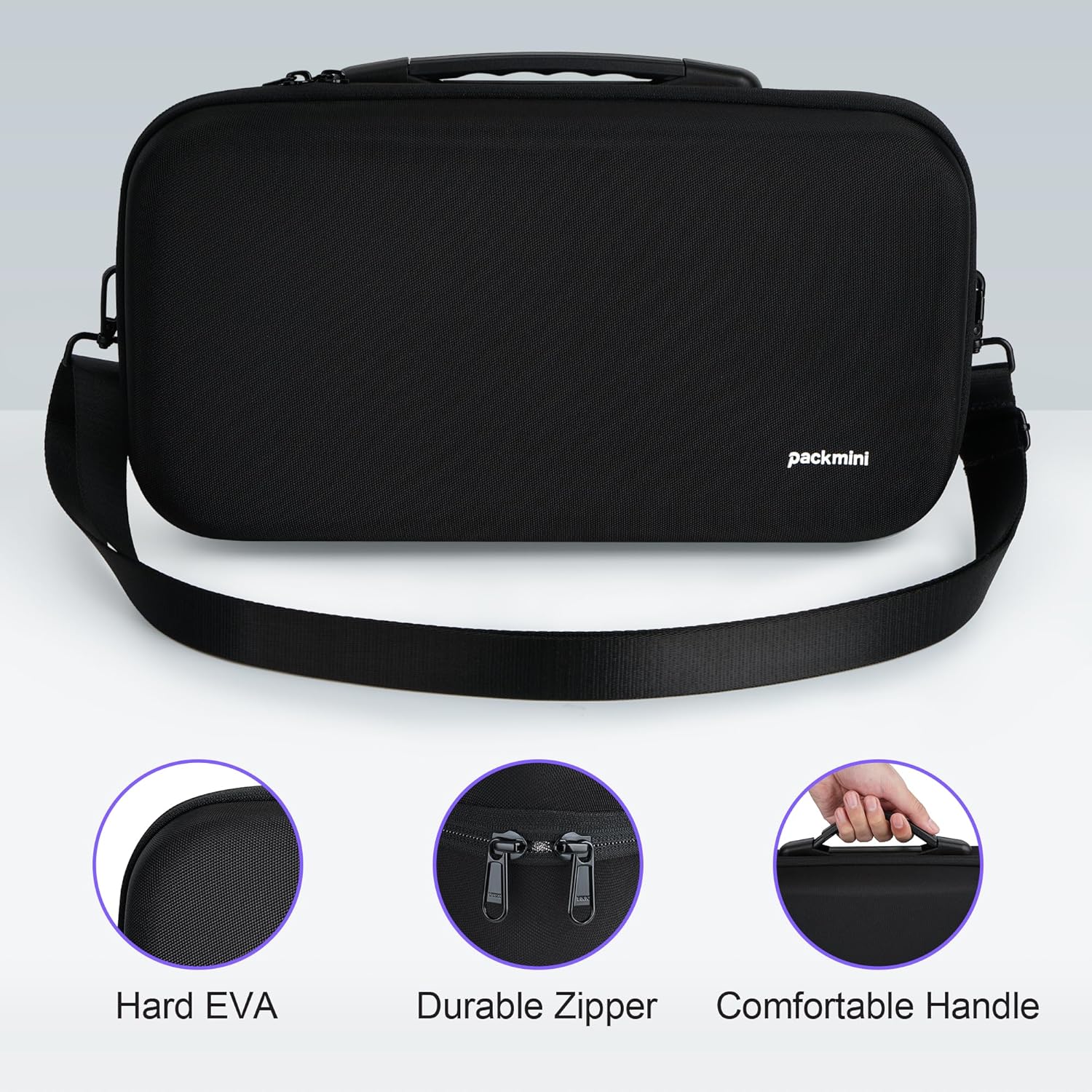 Travel Case for Apple Mac mini M4/M4 Pro - Mac mini M4 Case with Magic Keyboard/Trackpad Compartments | Portable Organizer for Business Travel,Mobile Office - Image 7