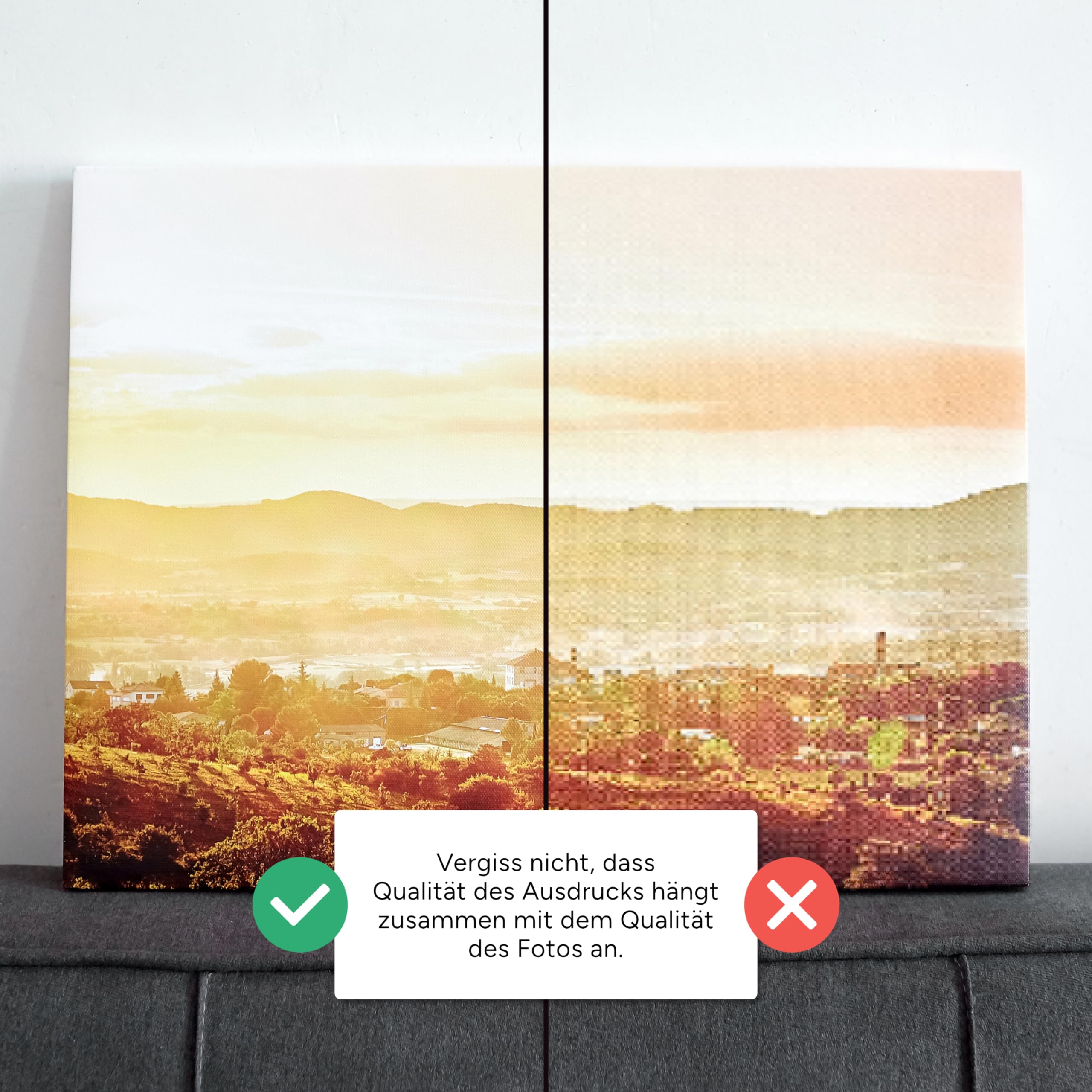 Estika Ihr Foto auf Leinwand - 40x100 cm - Fotogeschenke mit eigenem foto, Leinwand bilder, Personalisierte leinwand, Foto leinwandbild eigenes