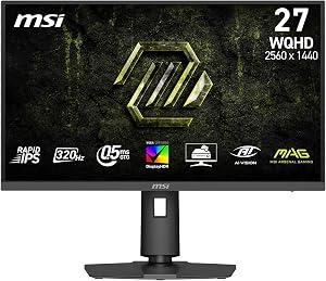 MSI MAG 274QPF X32 27インチ WQHD 320Hz ゲーミングモニター