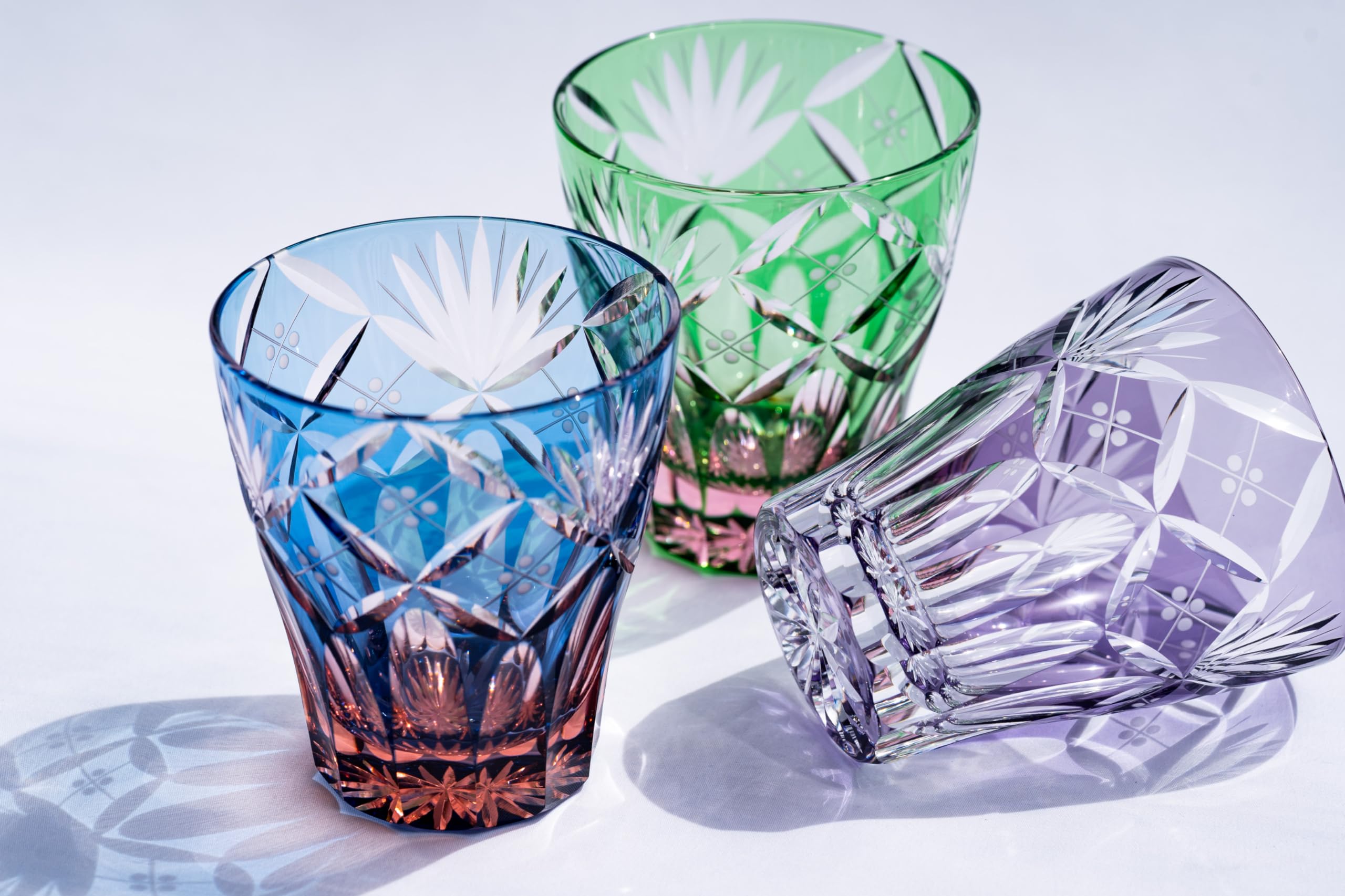 Amazon | 硝子工房 彩鳳 江戸切子 焼酎グラス ロックグラス