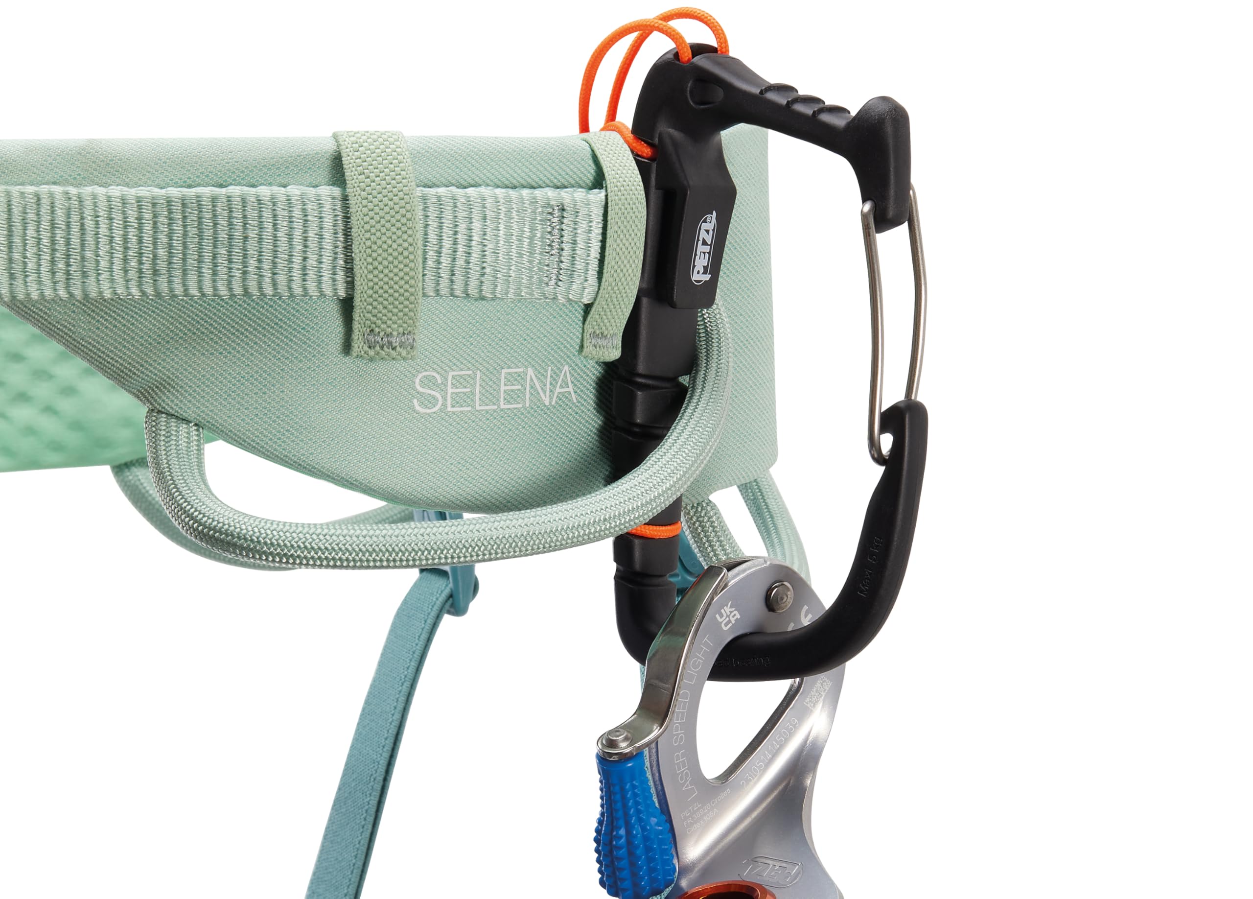PETZL Selena - Arnés de escalada para mujer, color verde jade, 84-92 cm