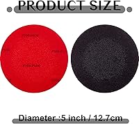 Vista 2 de Maitys Kit de limpieza de bolas de boliche, kit de limpieza de bolas de bolos, 6 piezas (rojo, 500, 1000, grano 2000)