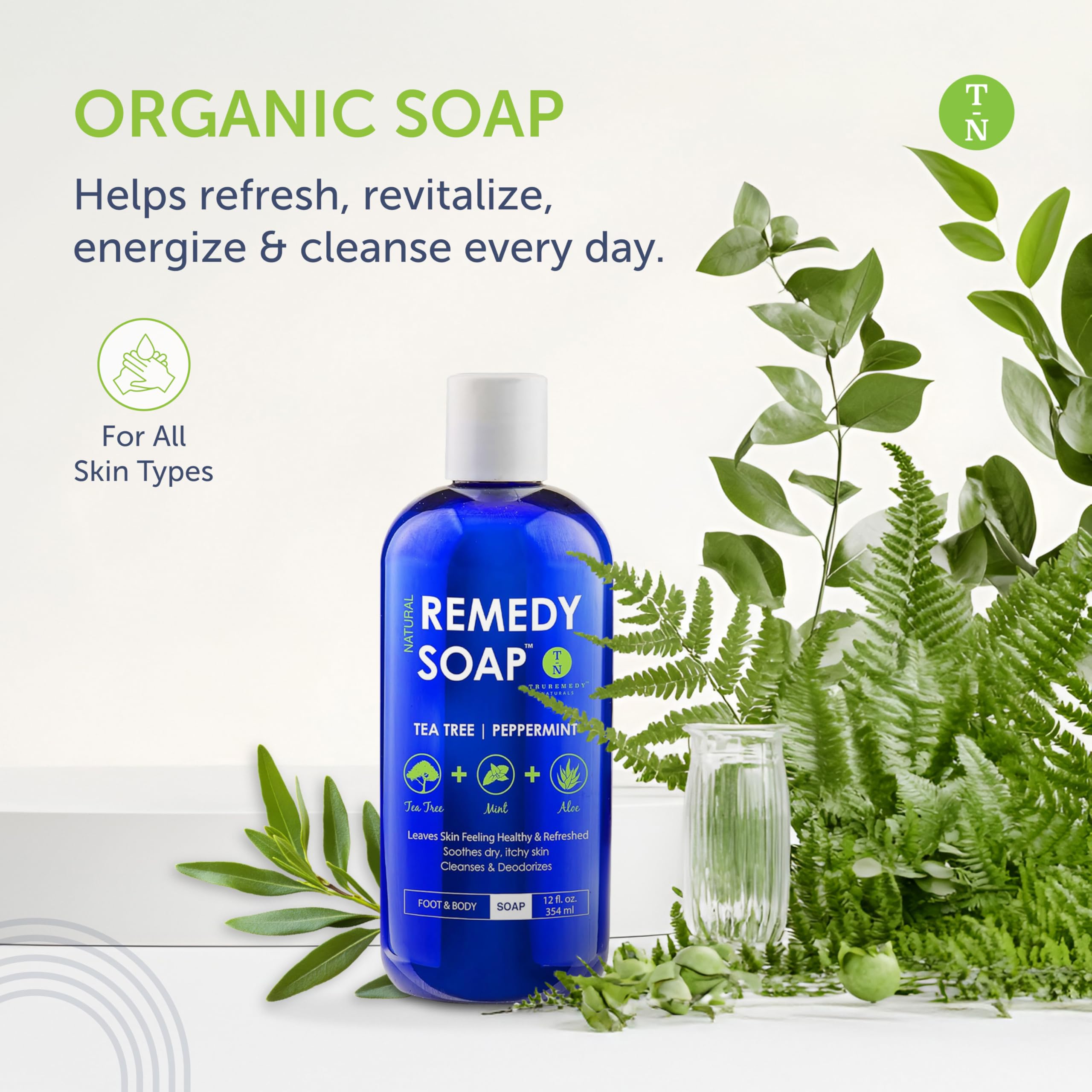 Truremedy Naturals 12 Fl Oz Body Wash Full-Body Cleanser