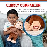 Kids Preferred Curious George Monkey Stuffed Animal Plush Toys Soft Cutest Cuddle Plushie Gifts for Baby and Toddler Boys and Girls - 12 Inches