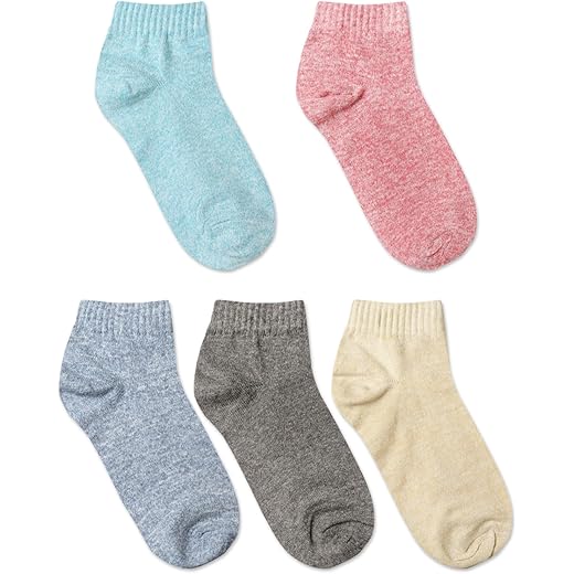 Texlon Kids Ankle Length Sports Socks Pack of 5