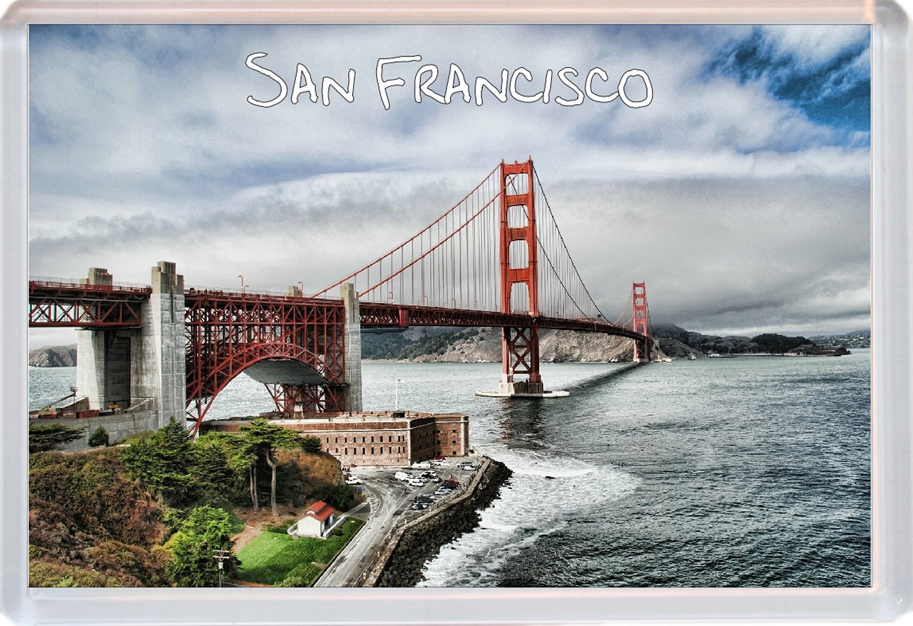 Baked Bean Store Multicolor San Francisco - California - Usa - Novelty Jumbo Fridge Magnet Id605