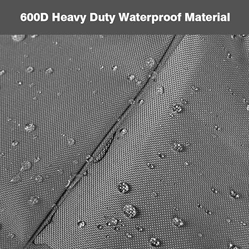 Miniatura 6 de Vailge Fundas para sillas de respaldo alto para exteriores, fundas impermeables para sillas de patio, 600D, resistentes al viento, fundas para