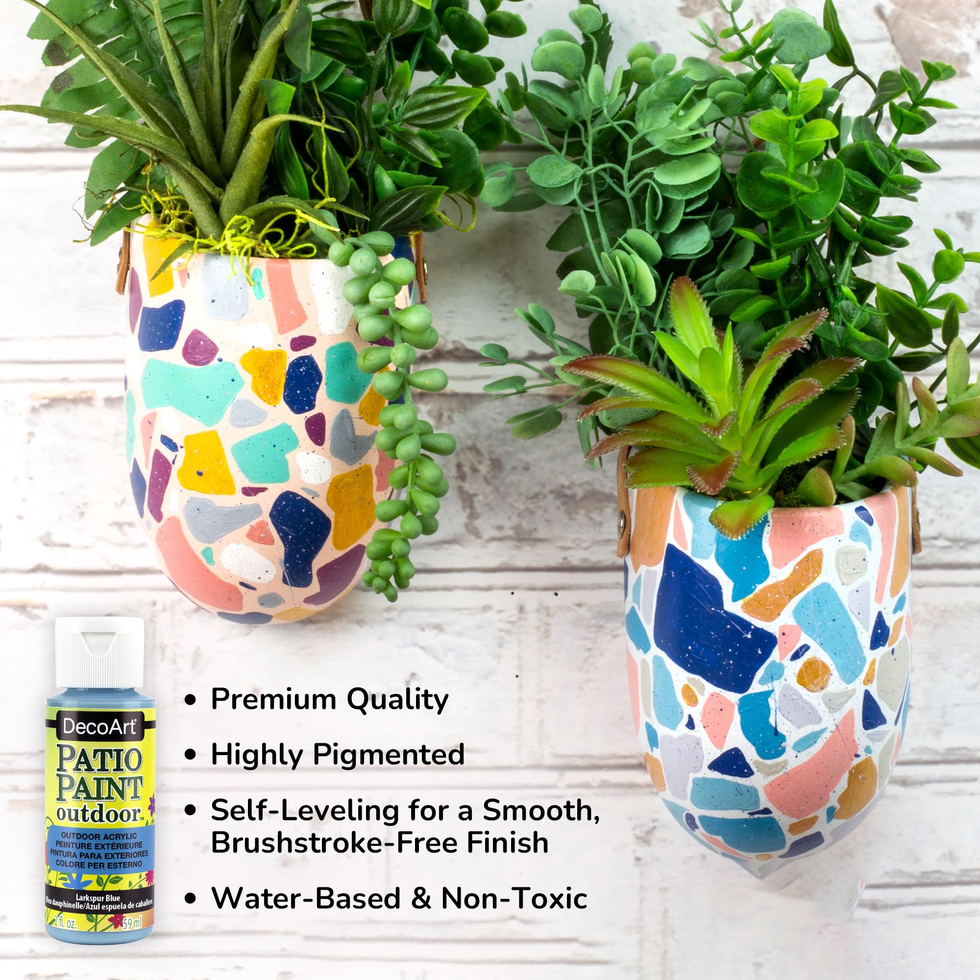 DecoArt Patio Outdoor Paint Set – 24 Starter Colors (2 fl oz Bottles) – Outdoor — product photo