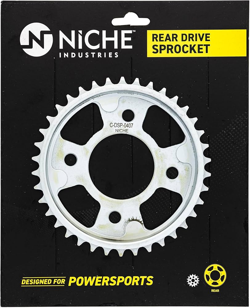 Amazon.com: NICHE 420 Pitch 38 Tooth Rear Drive Sprocket for Honda
