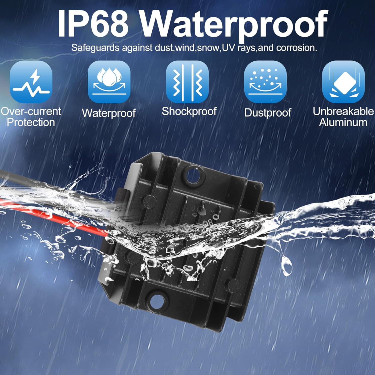 Starlink Mini Power Supply Starlink Mini 12V Adapter 12V/24V to 30V 3.5A, Waterproof DC Step Up Converter with Female Plug 9-28V Input for RV/Off-Grid/Marine, Starlink Mini Accessories - Image 5